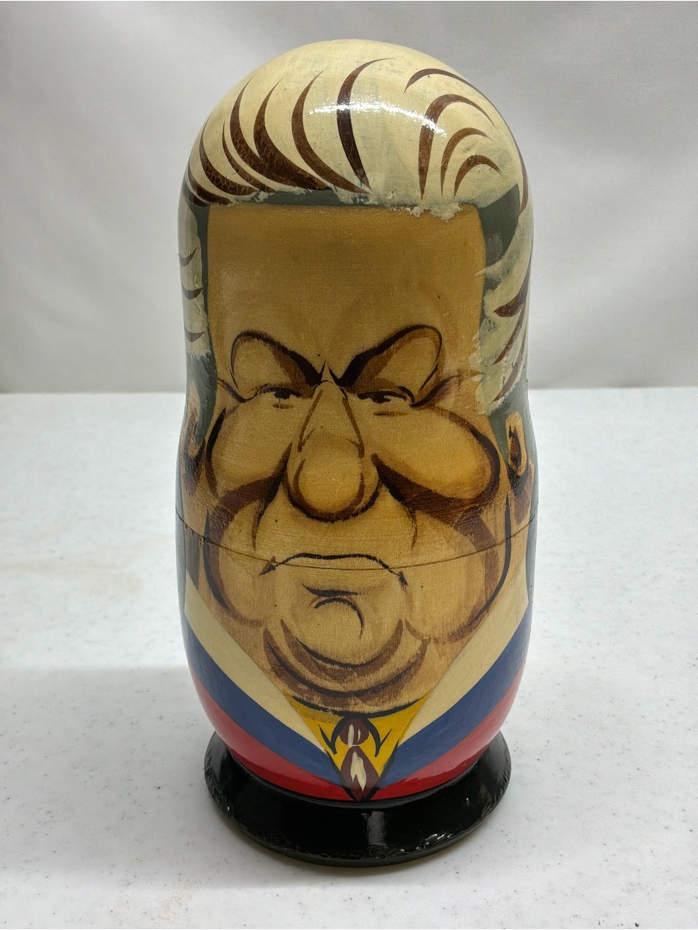 Vintage Russian Soviet Political Leaders Nesting Dolls Set of 5 80s Matryoshka